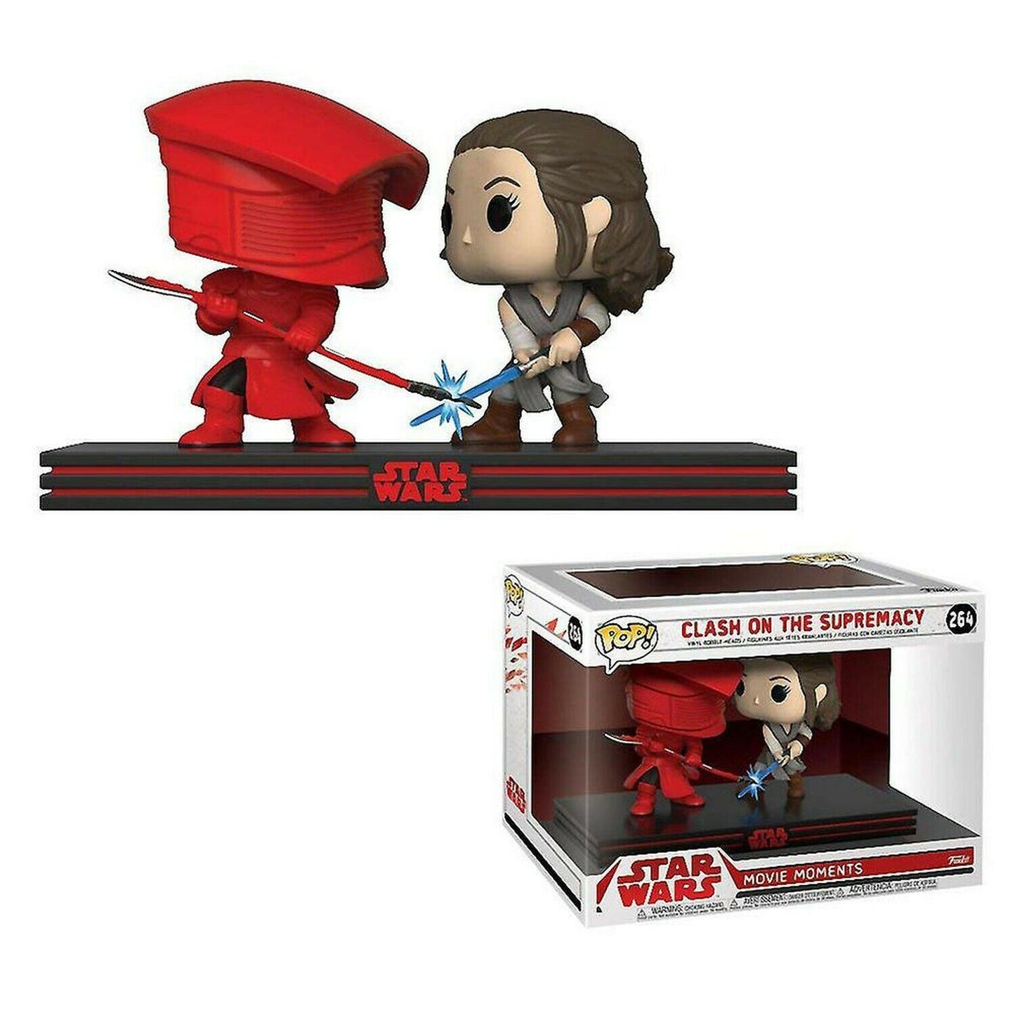Funko POP! REY VS PRAETORIAN Guard Battle #265 Star Wars Lat Jedi Vinyl Figure