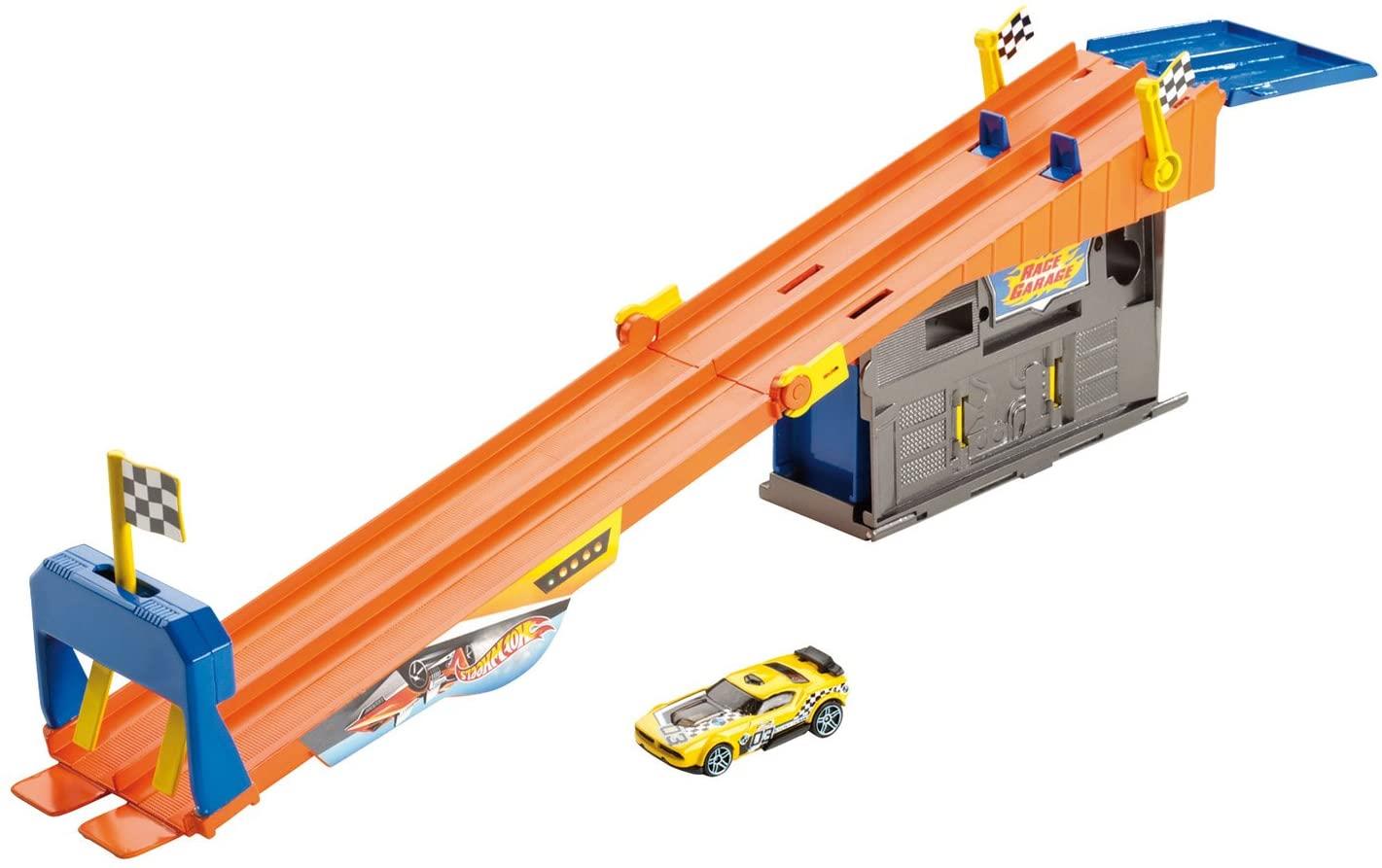 Hot Wheels Rooftop Race Garage Playset FCF21 Cars Track Racing Toy