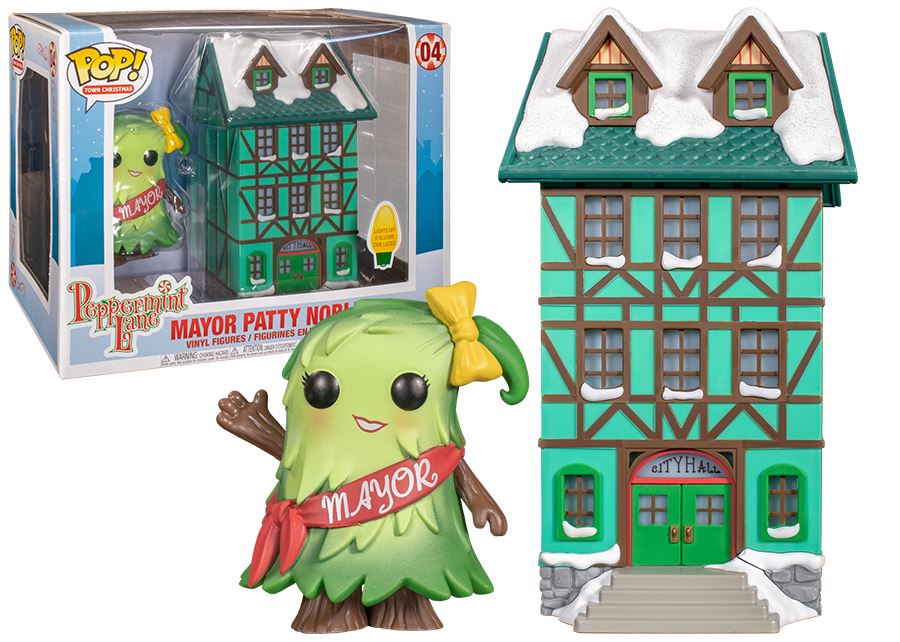 Funko MAYOR PATTY NOBLE [with City Hall] #04 POP! Town Christmas Vinyl Figure