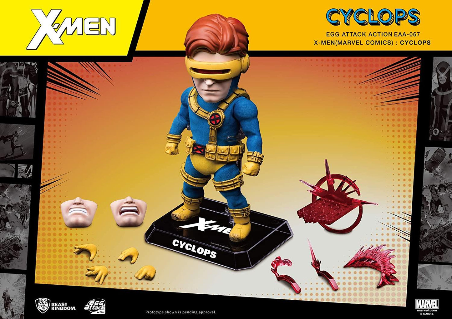 Beast Kingdom X-Men CYCLOPS Egg Attack Action Figure EAA-067