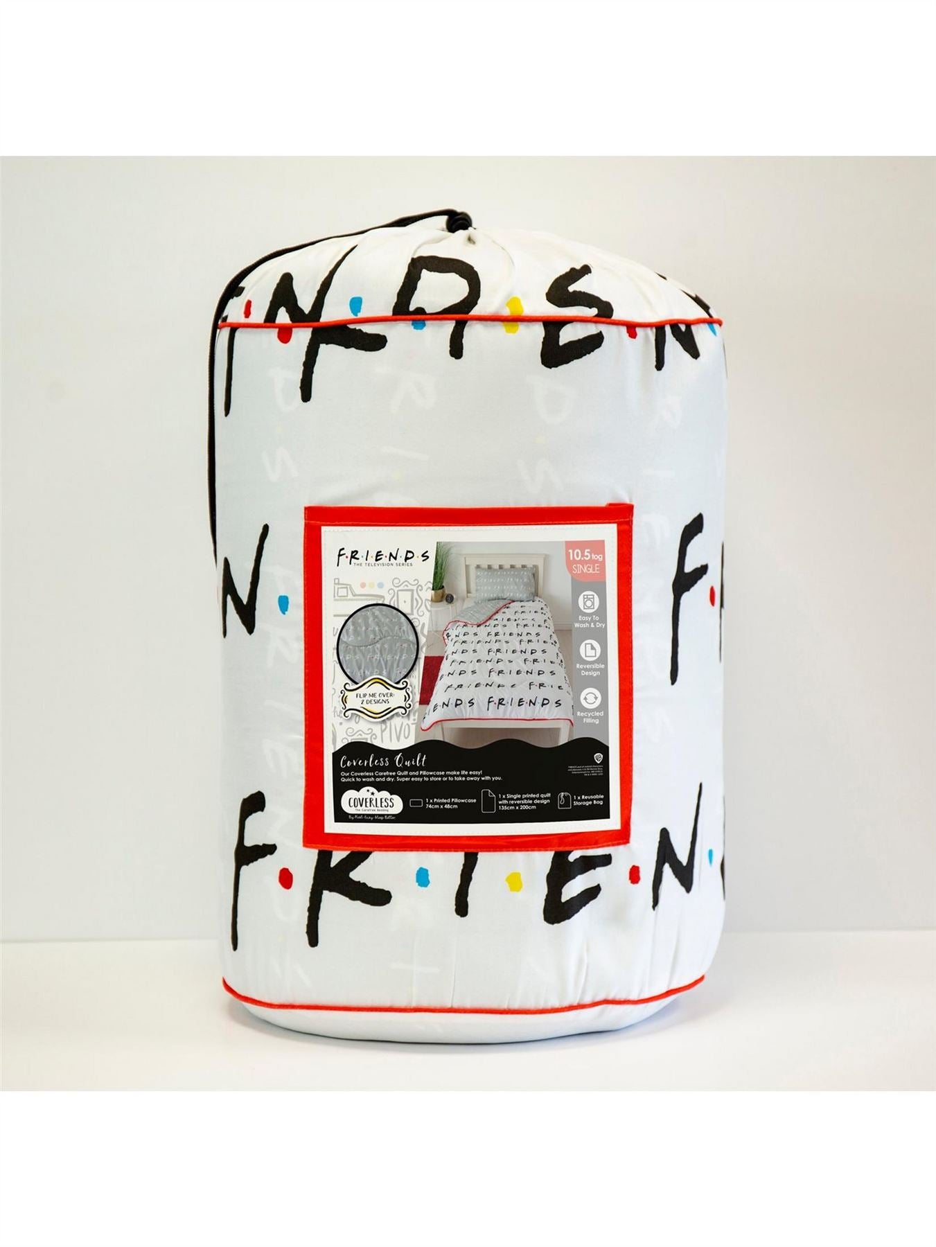 SINGLE Friends Coverless Carefree 10.5 Tog Bedding Set Comforter