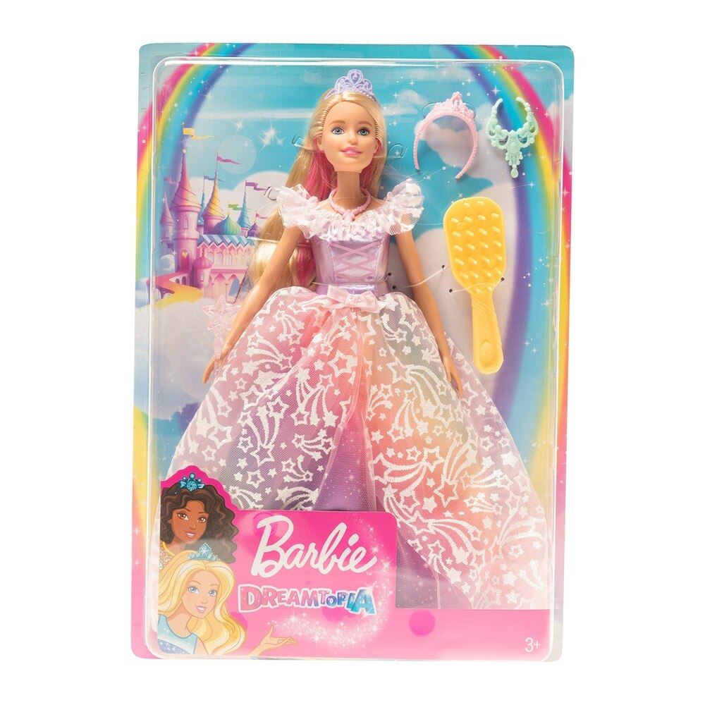 Royal Ball Princess Doll Barbie Dreamtopia Rainbow Gown Blonde GFR45