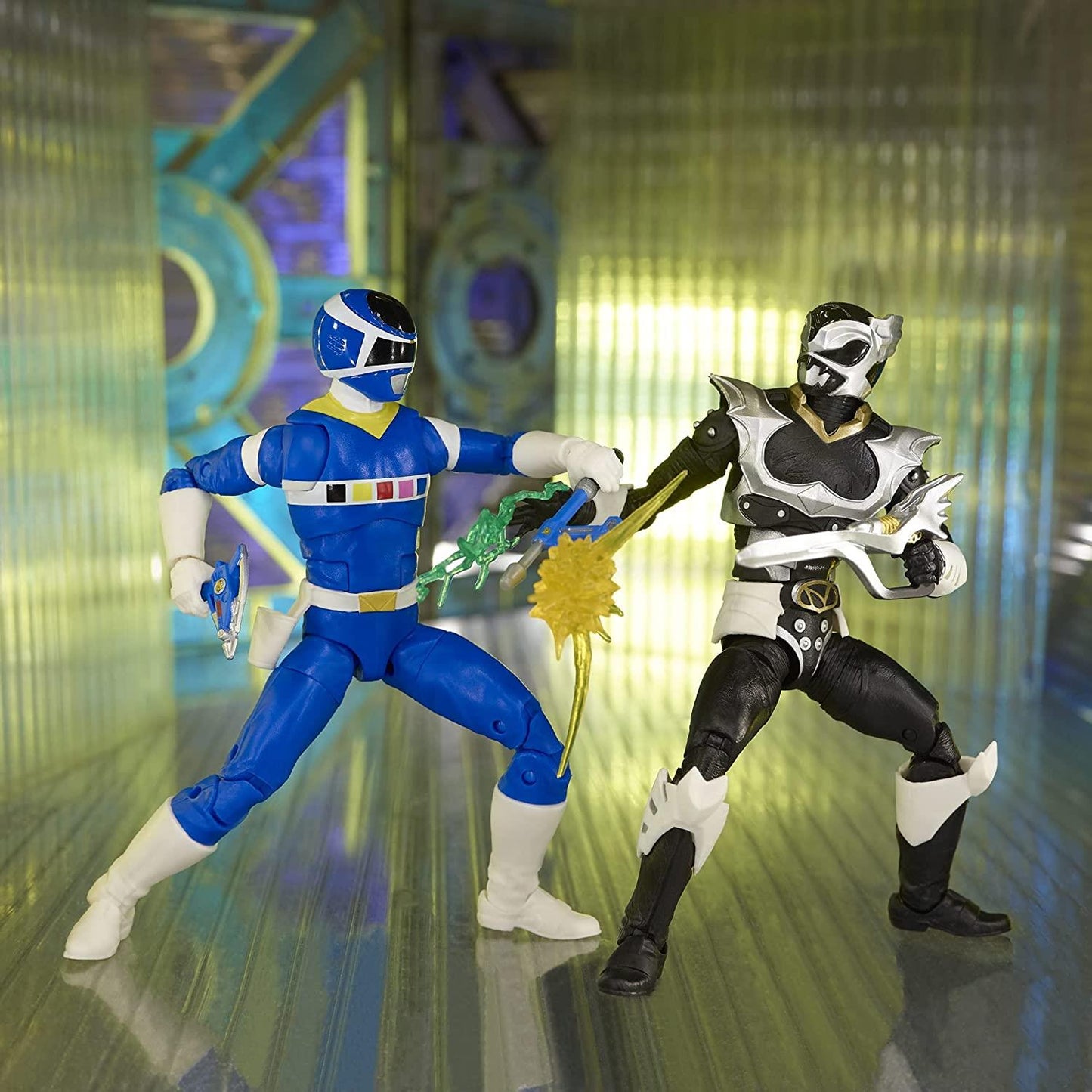 IN SPACE BLUE RANGER & PSYCHO SILVER F2047 6" Action Figure Set Power Rangers Lightning Collection