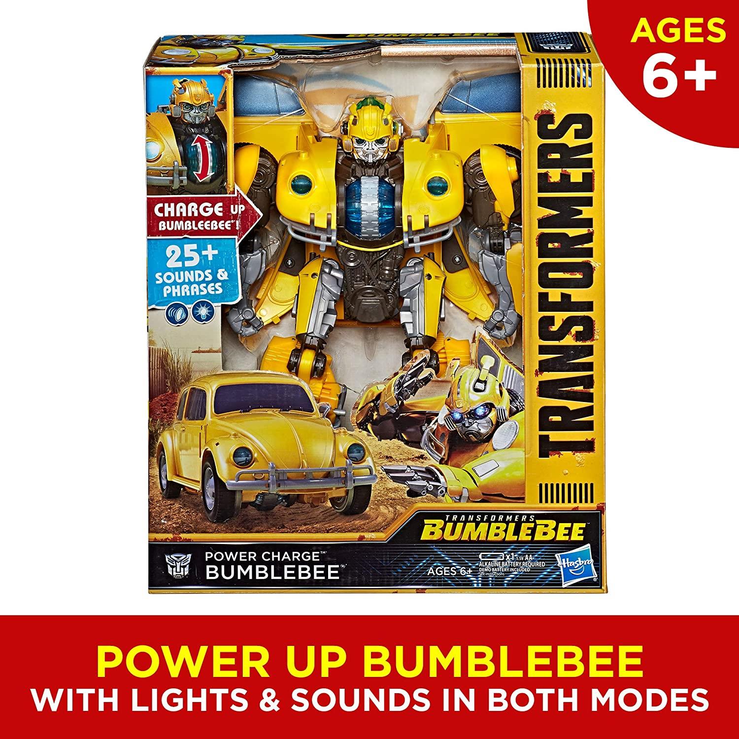 BUMBLEBEE Power Charge Transformers Transforming Action Figure Lights & Sounds