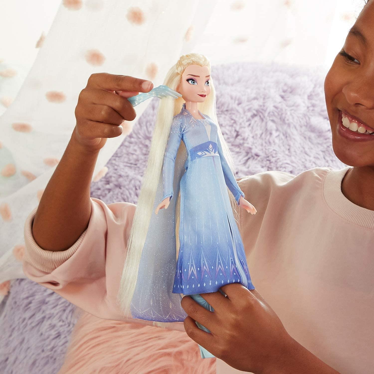 Disney Frozen 2 Sister Styles Elsa Fashion Doll With Extra Long Hair