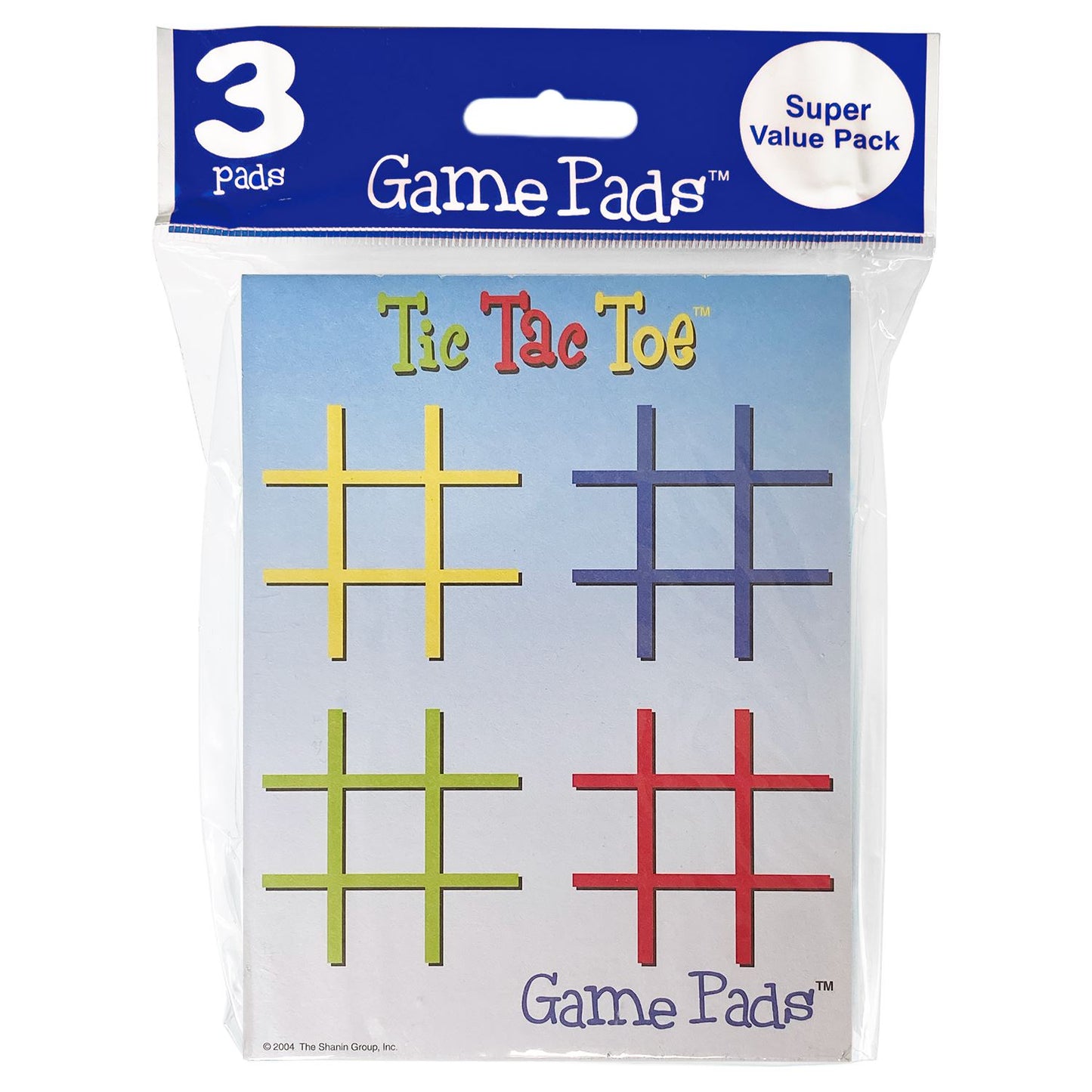 Game Pads TIC TAC TOE™ Game 3 Pads (50 Sheets) Travel Game Kit - Super Value!
