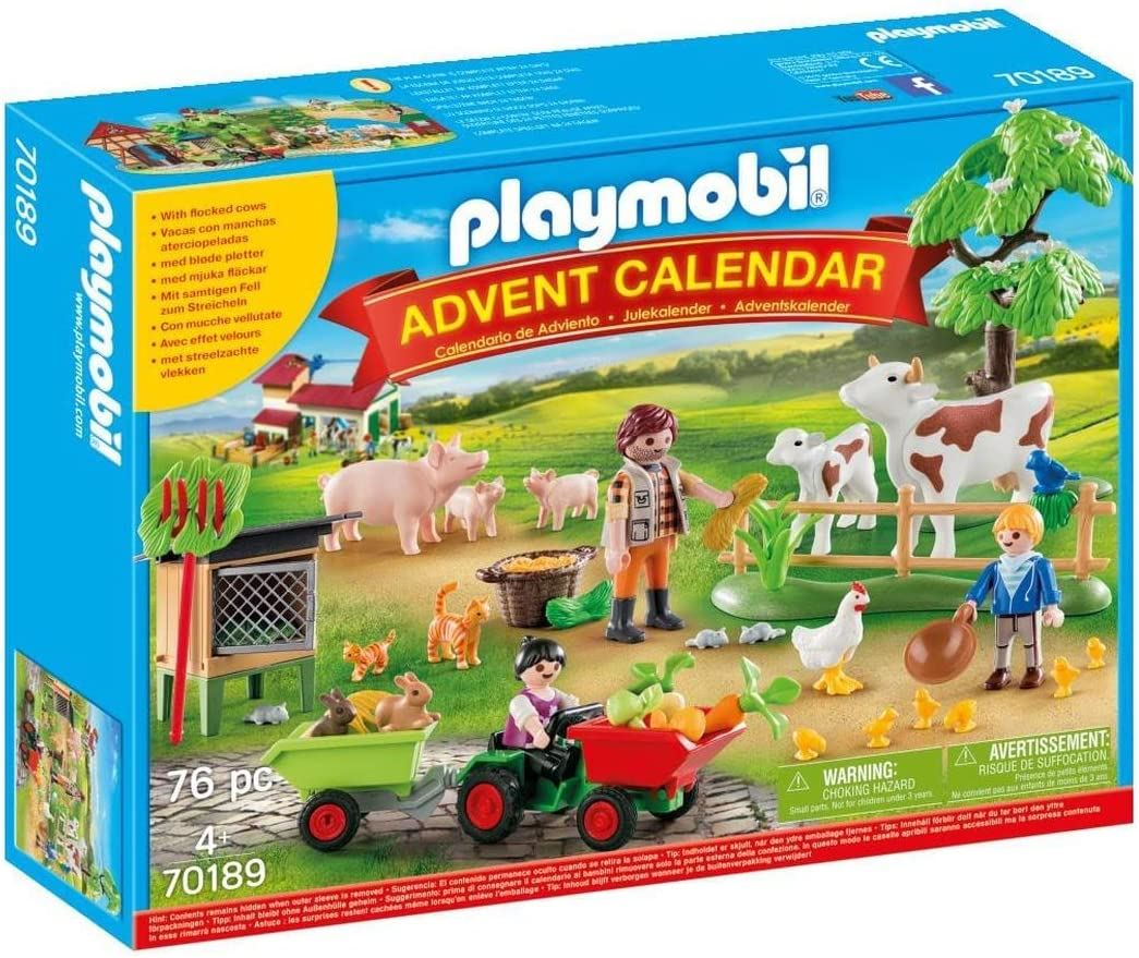 PLAYMOBIL Country Farm with Tractor Advent Calendar Playset 70189