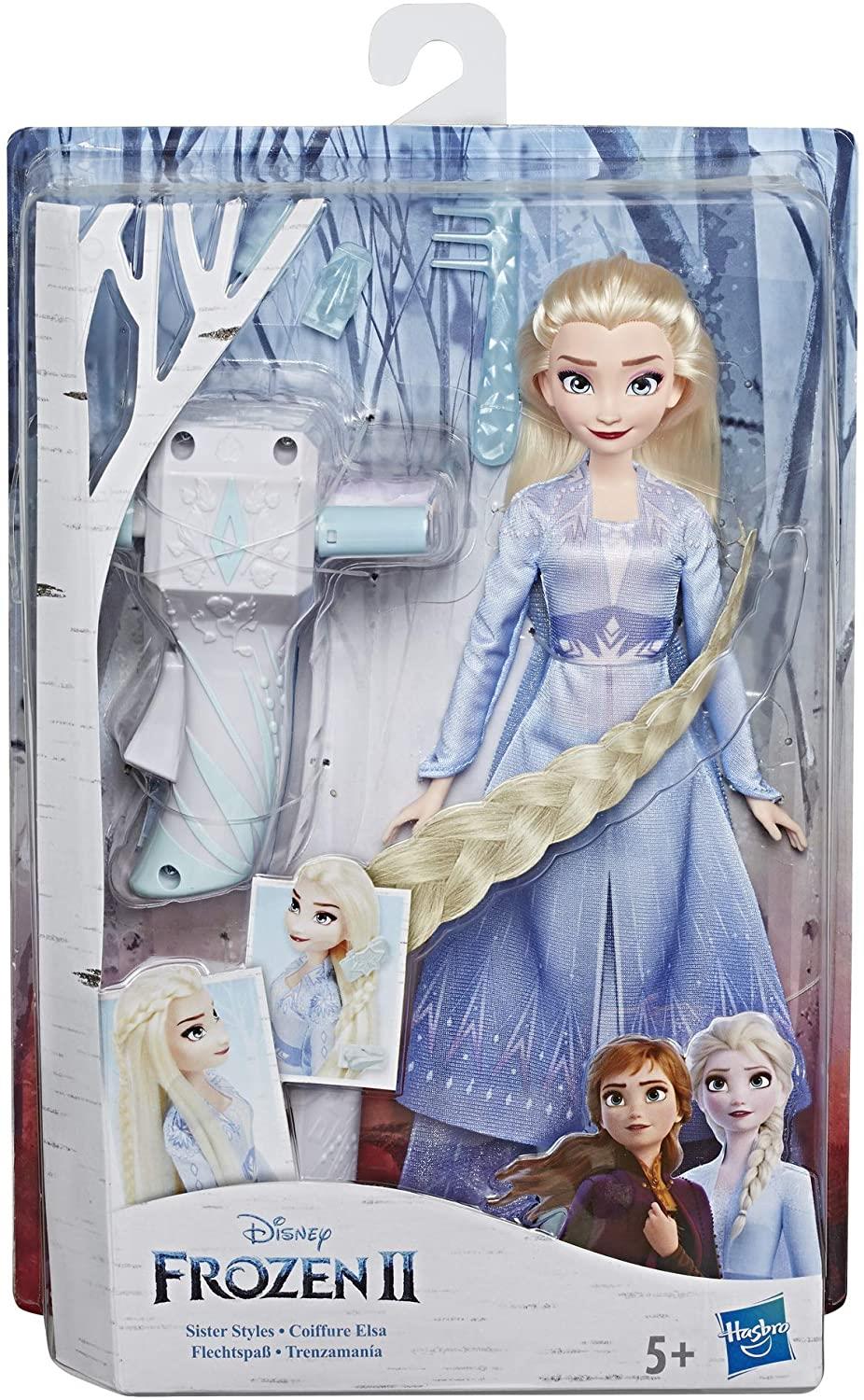 Disney Frozen 2 Sister Styles Elsa Fashion Doll With Extra Long Hair