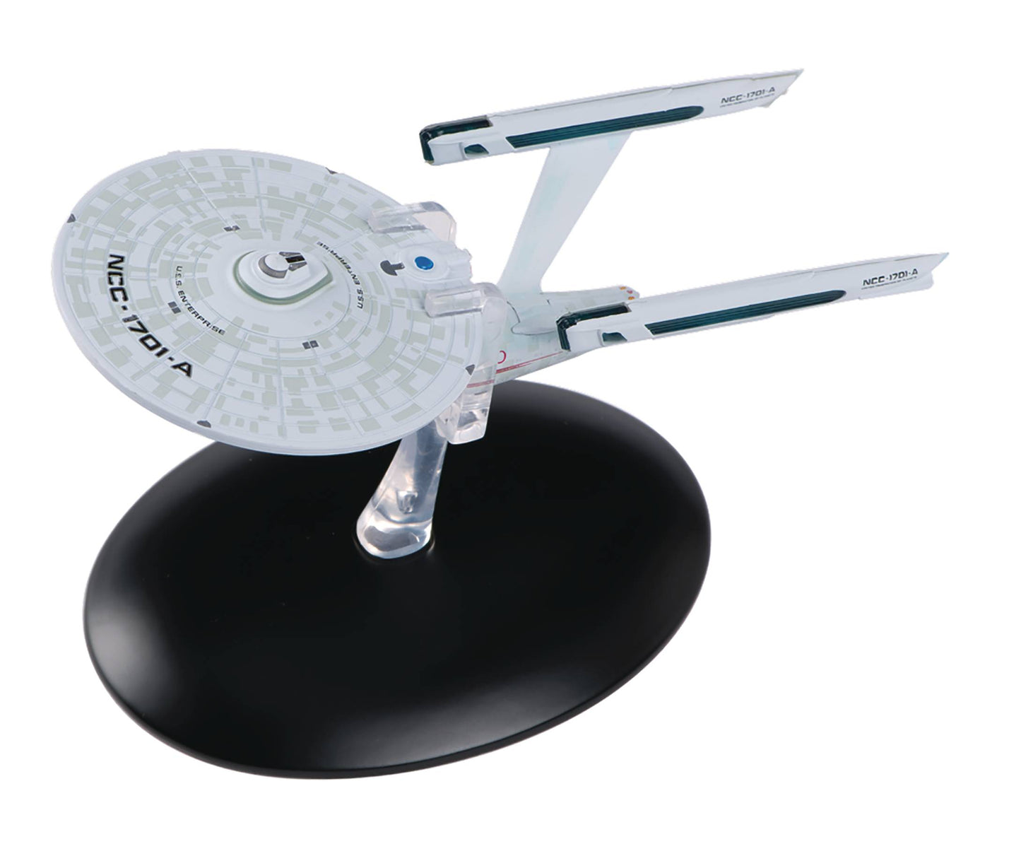Eaglemoss Star Trek USS ENTERPRISE NCC-1701 &amp; 1701-A Manuel &amp; Navire moulé sous pression