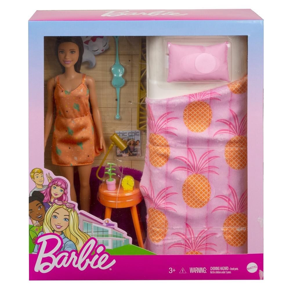 BARBIE Bedroom Playset and Doll GRG86 Furniture Accessories Figure