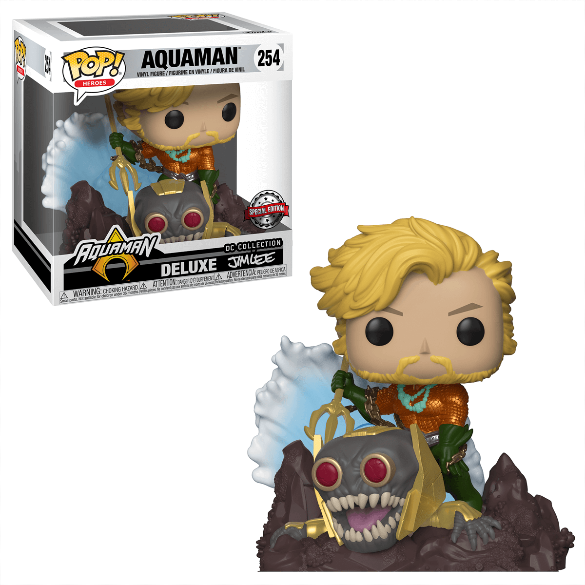 Funko POP! AQUAMAN #254 Deluxe Jim Lee Vinyl Figure DC