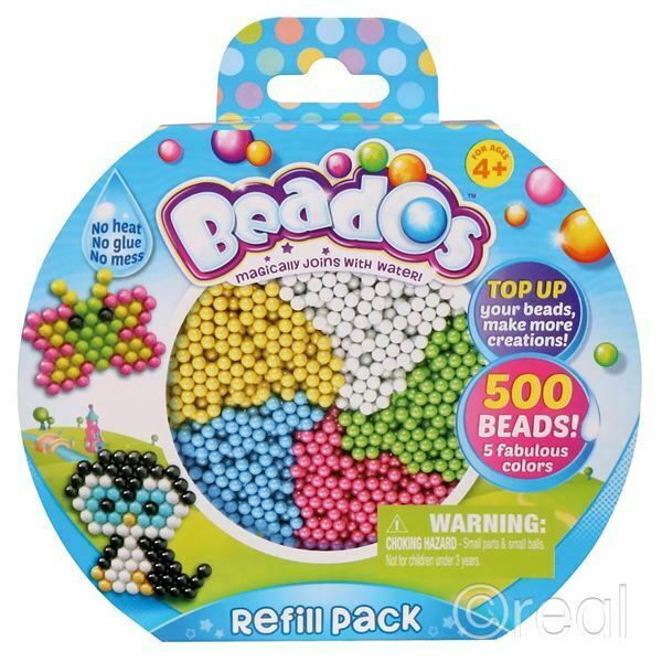 Beados 500 Beads Refill Pack 5 Colors No Heat No Glue No Mess Official
