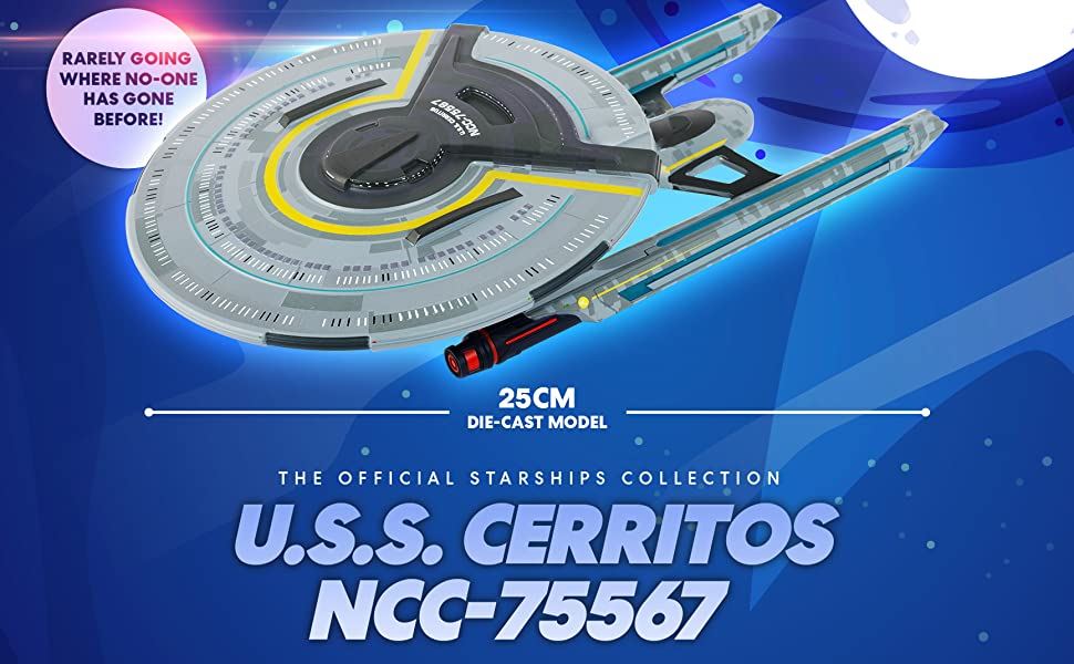 U.S.S. Cerritos NCC-75567 XL EDITION Ship Model Die Cast Starship Special Issue Lower Decks (Eaglemoss / Star Trek)