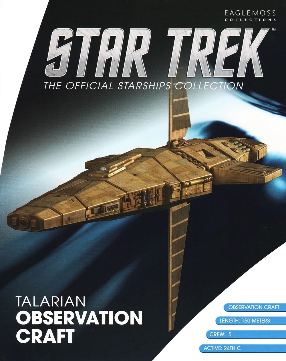 #33 Talarian Observation Craft Model Die Cast Ship BONUS ISSUE (Eaglemoss / Star Trek)