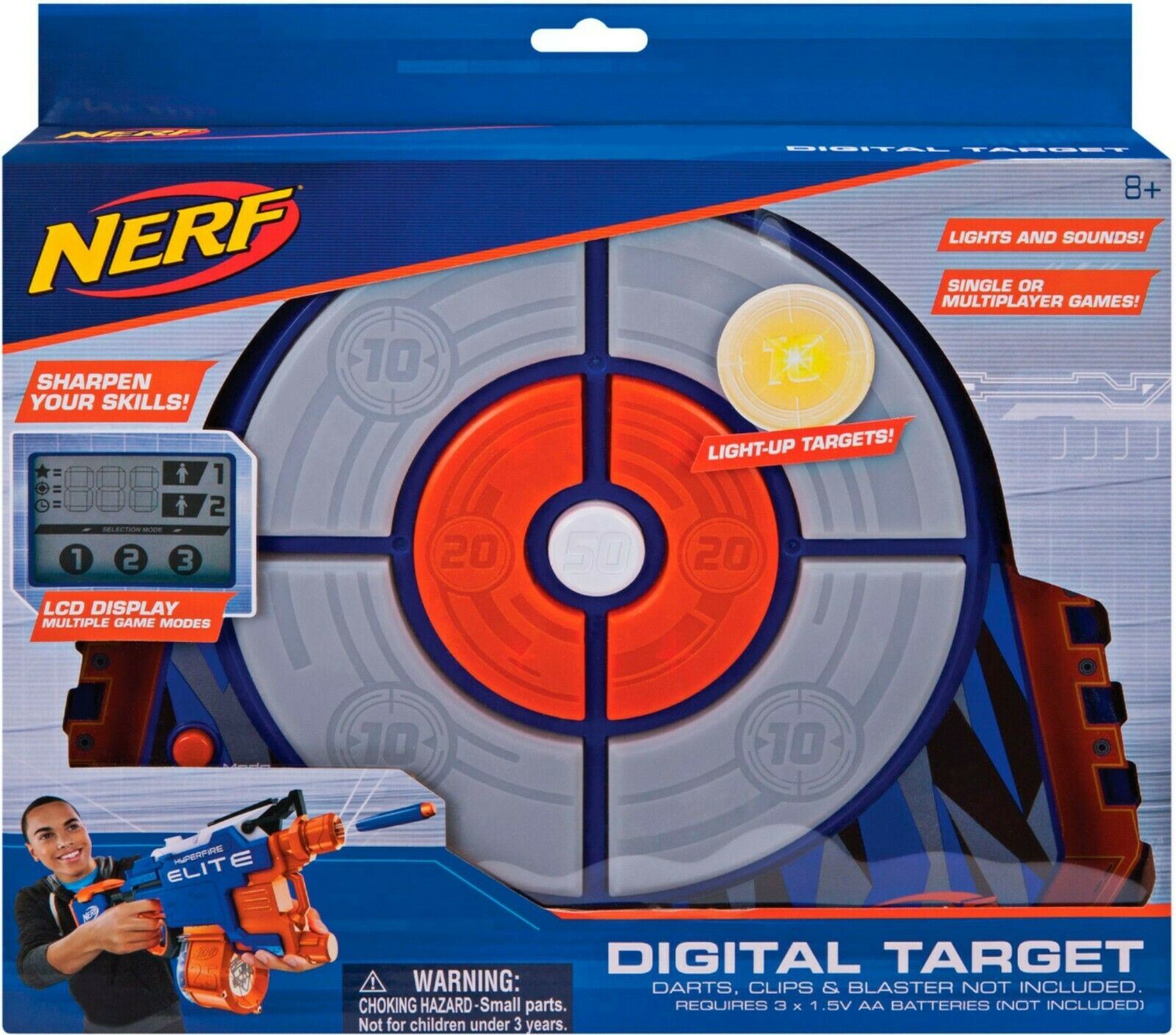 Nerf N-Strike Elite Digital Light Up Target Outdoor Garden Toy