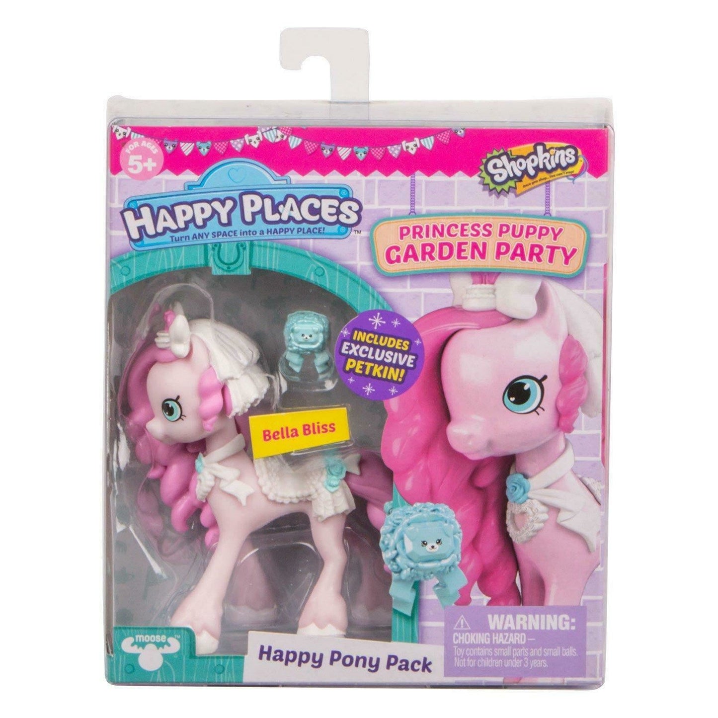 SHOPKINS Happy Places Happy Pony Pack BELLA BLISS [Princess Puppy Garden Party]