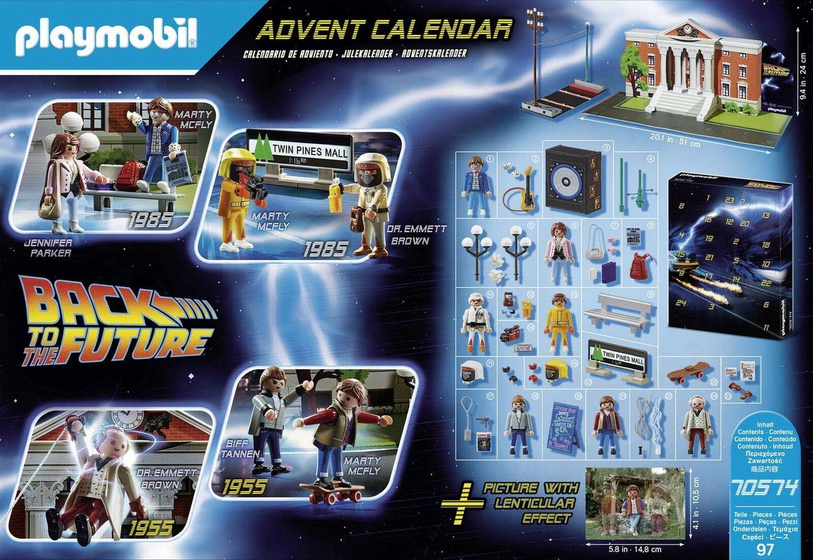PLAYMOBIL Back to The Future Advent Calendar 97PC 70574