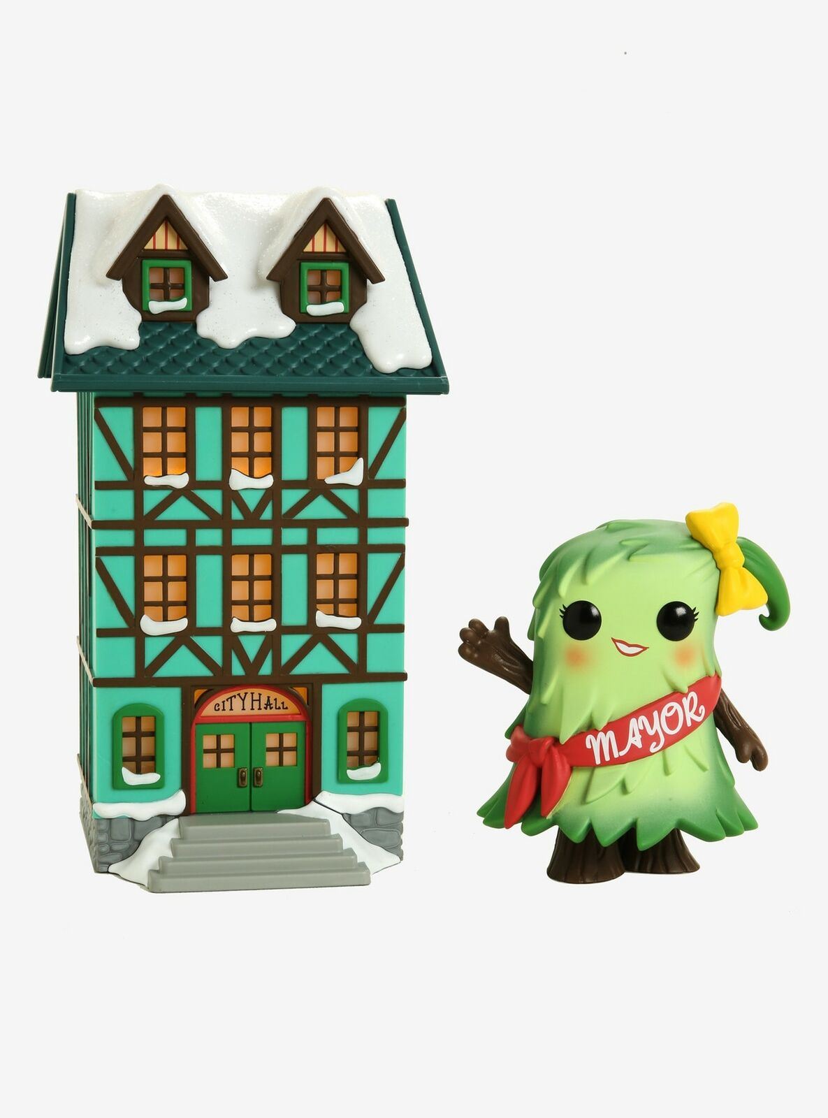 Funko MAYOR PATTY NOBLE [with City Hall] #04 POP! Town Christmas Vinyl Figure