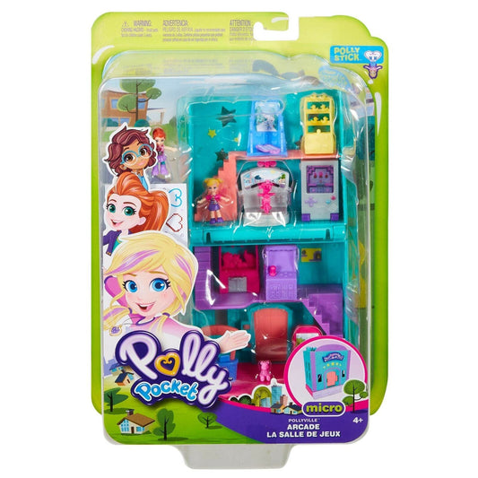 Polly Pocket POLLYVILLE ARCADE Playset with Polly & Lila Dolls and Accessories