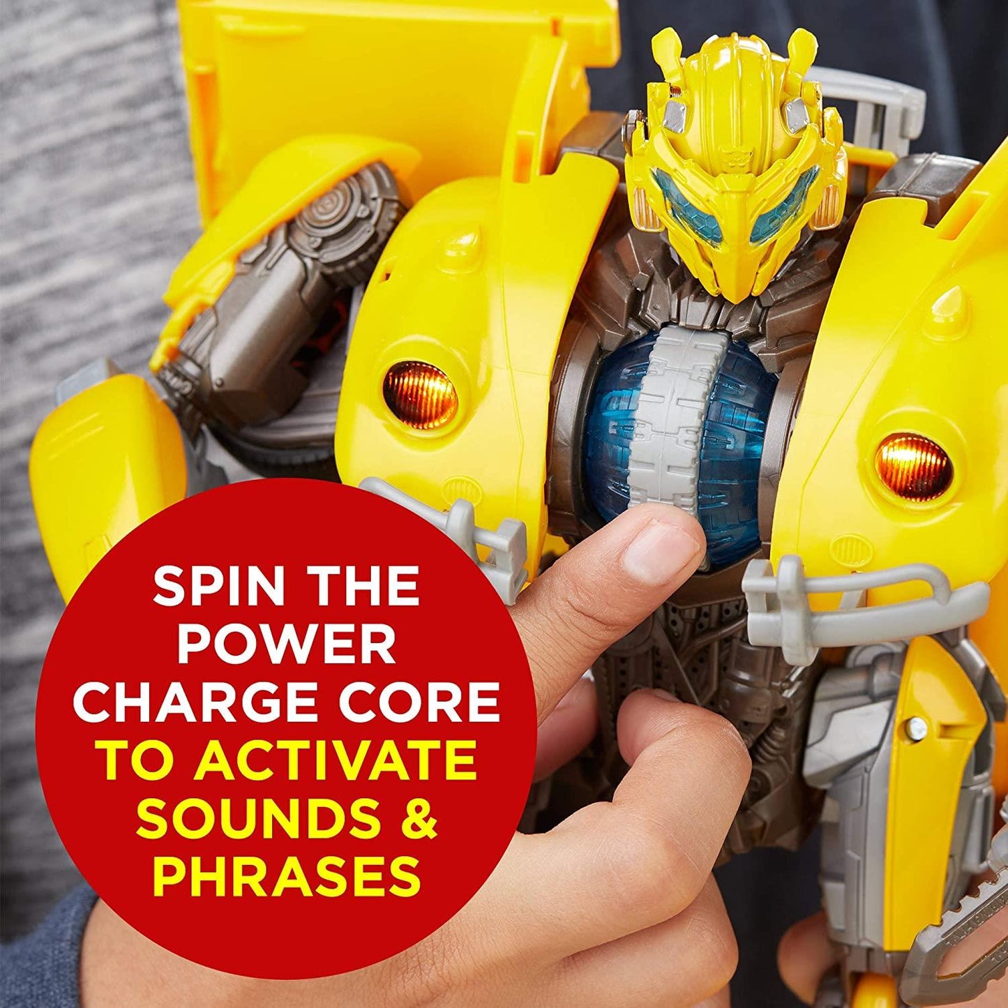 BUMBLEBEE Power Charge Transformers Transforming Action Figure Lights & Sounds