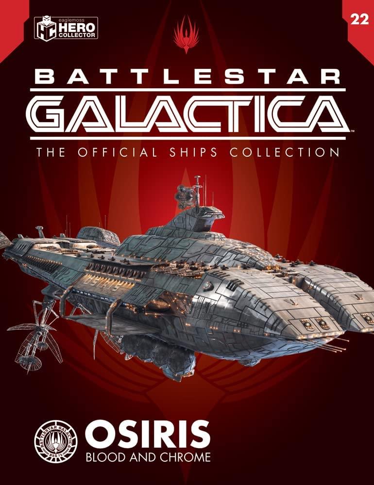 #22 Osiris (Blood & Chrome) Diecast Model Ship (Battlestar Galactica: The Official Ships Collection Eaglemoss)
