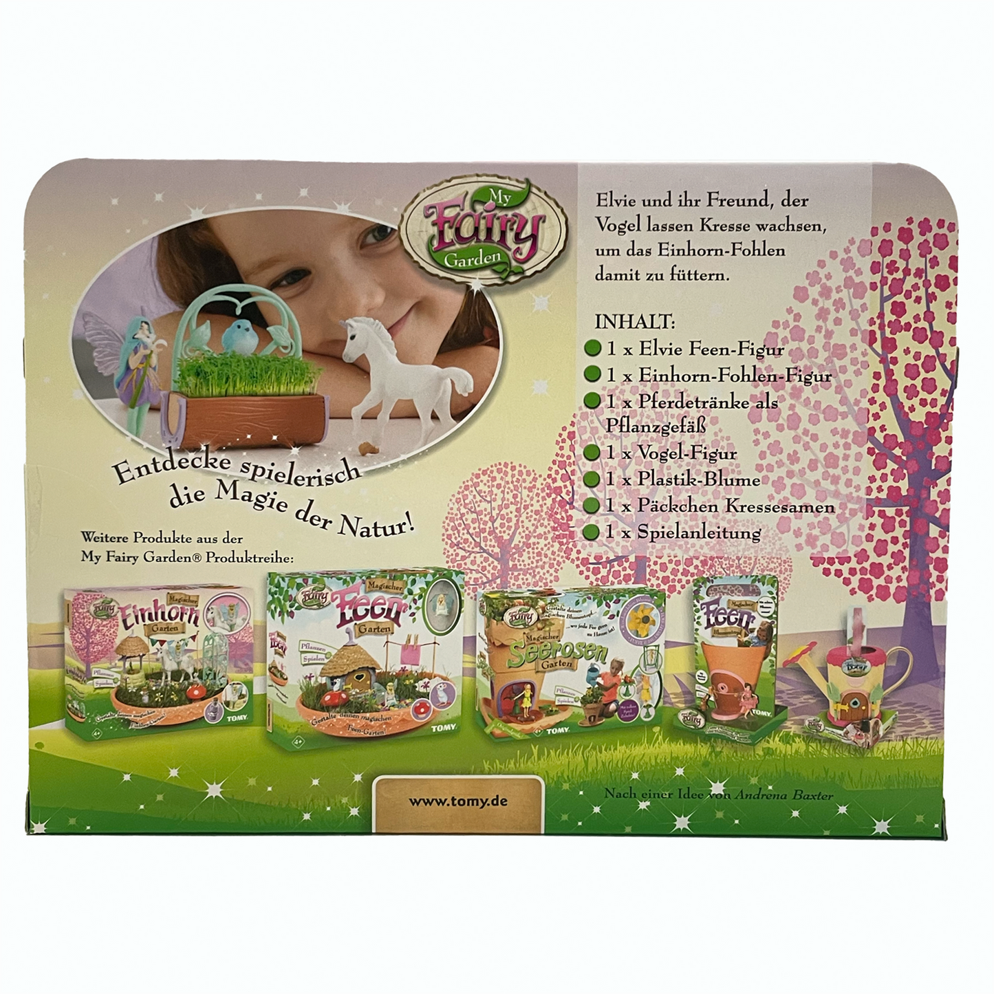 ELVIE Unicorn & Friend My Fairy Garden Doll Action Figure GERMAN PACKAGING