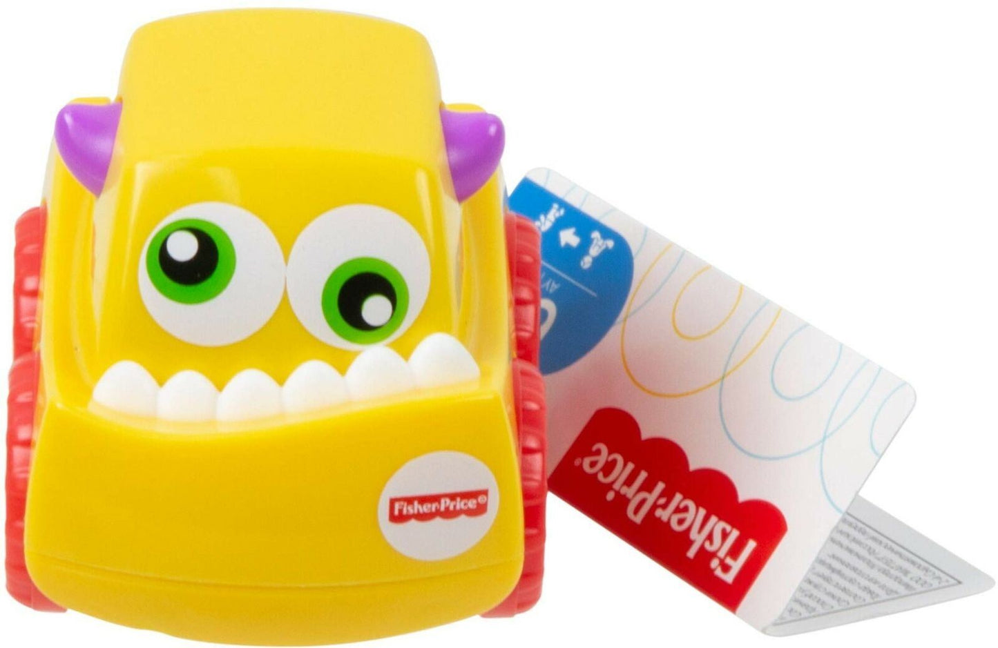 Fisher-Price MINI MONSTER Vehicle #2 Yellow Toy Car Baby Vehicle Truck