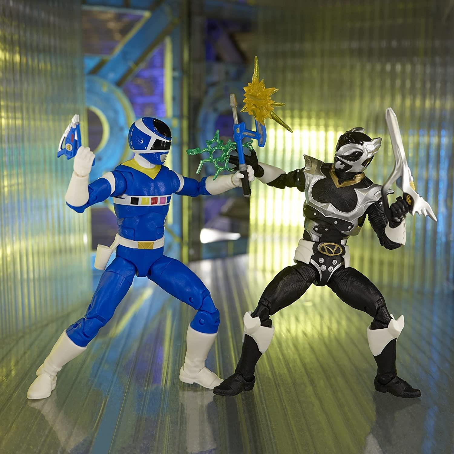 IN SPACE BLUE RANGER & PSYCHO SILVER F2047 6" Action Figure Set Power Rangers Lightning Collection
