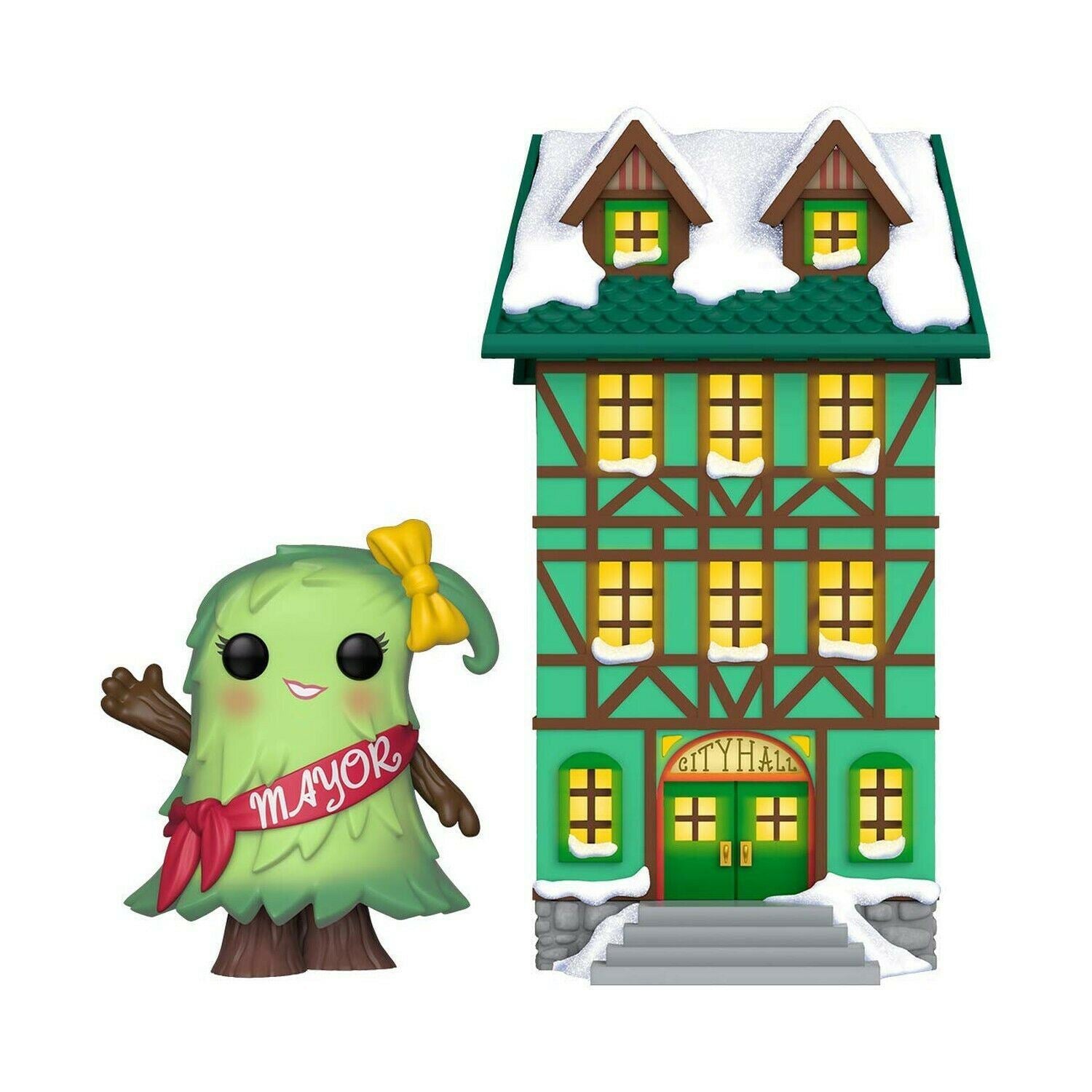 Funko MAYOR PATTY NOBLE [with City Hall] #04 POP! Town Christmas Vinyl Figure