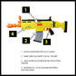 Fortnite AR-L Blaster E6158 NERF Elite Pistolet à fléchettes souples