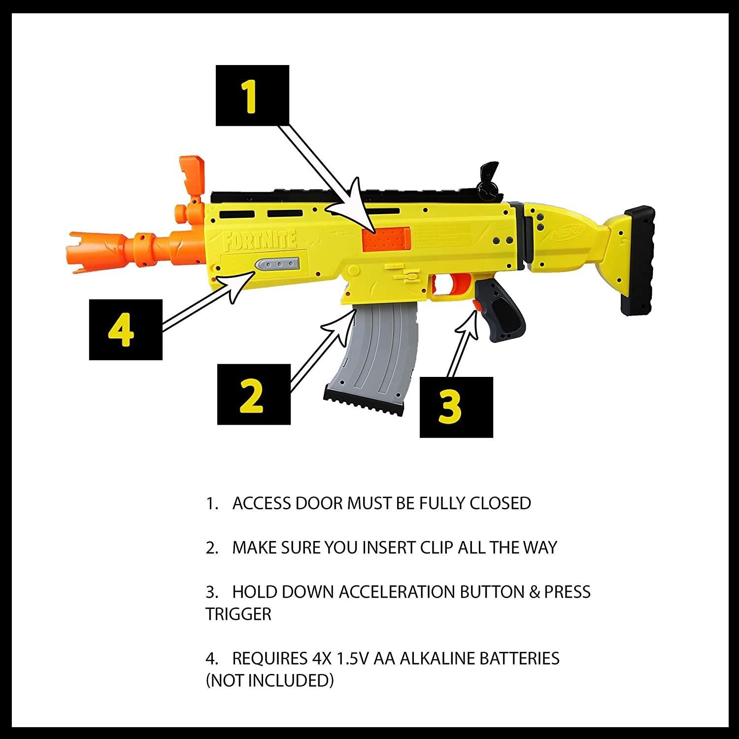 Fortnite AR-L E6158 NERF Soft Dart Toy Gun
