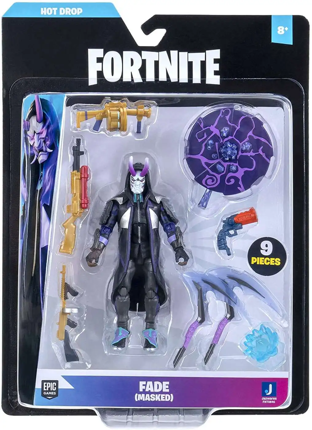 FADE [Masked] Fortnite 4-inch Hot Drop Action Figure Playset PFNT0846