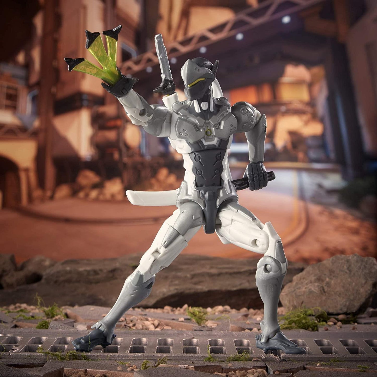 Genji Chrome Skin 6" Figure Overwatch Ultimates Series