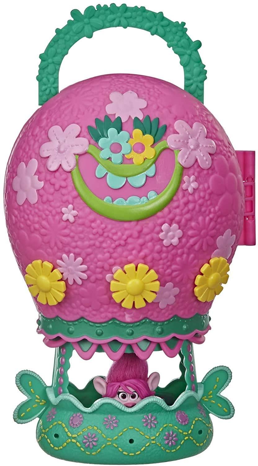 Dreamworks Trolls World Tour Balloon Toy Playset with Poppy Doll & Storage
