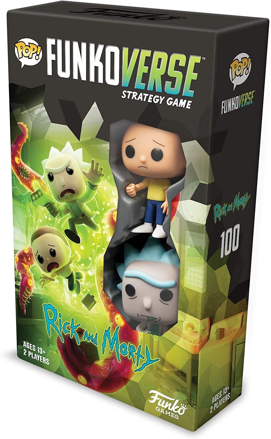FunkoVerse RICK & MORTY Strategy Board Game #100 Expansion With Figures
