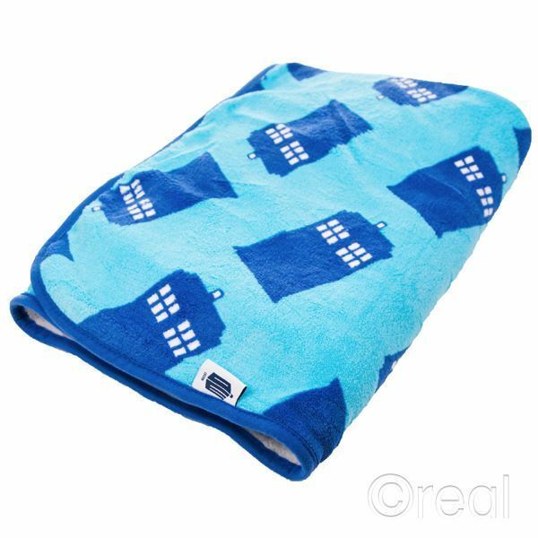 Doctor Who TARDIS Repeat Throw Blanket Police Box BBC Official