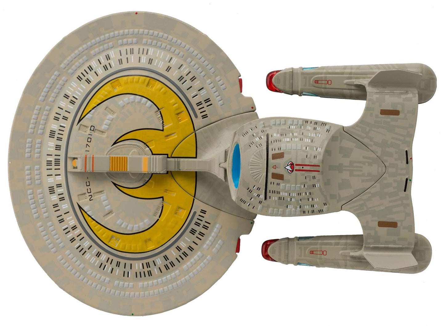 #17 I.S.S. Enterprise-D NCC-1701-D Mirror Universe (Paint Variant) Model Diecast Ship BONUS ISSUE (Eaglemoss / Star Trek)