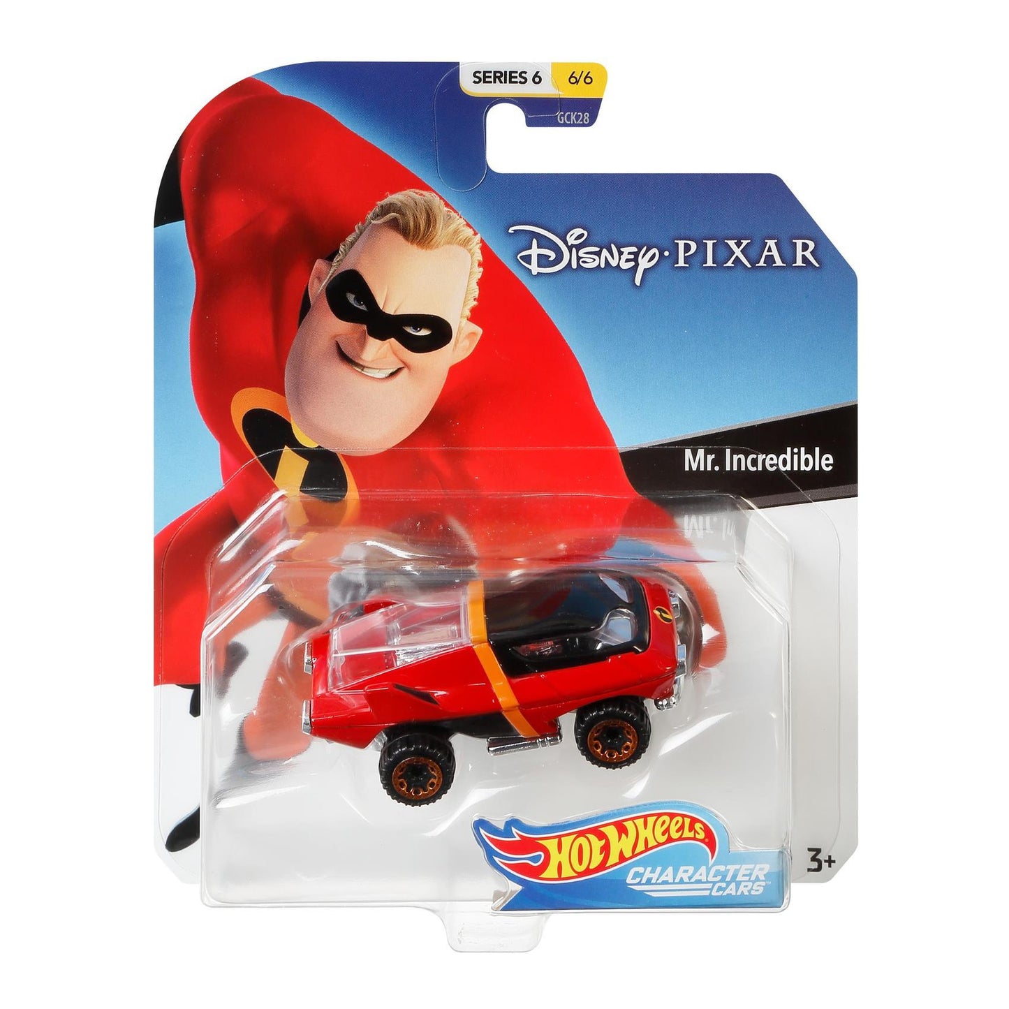 MR. INCREDIBLE Hot Wheels Collectors Disney Pixar Character Car GGX65