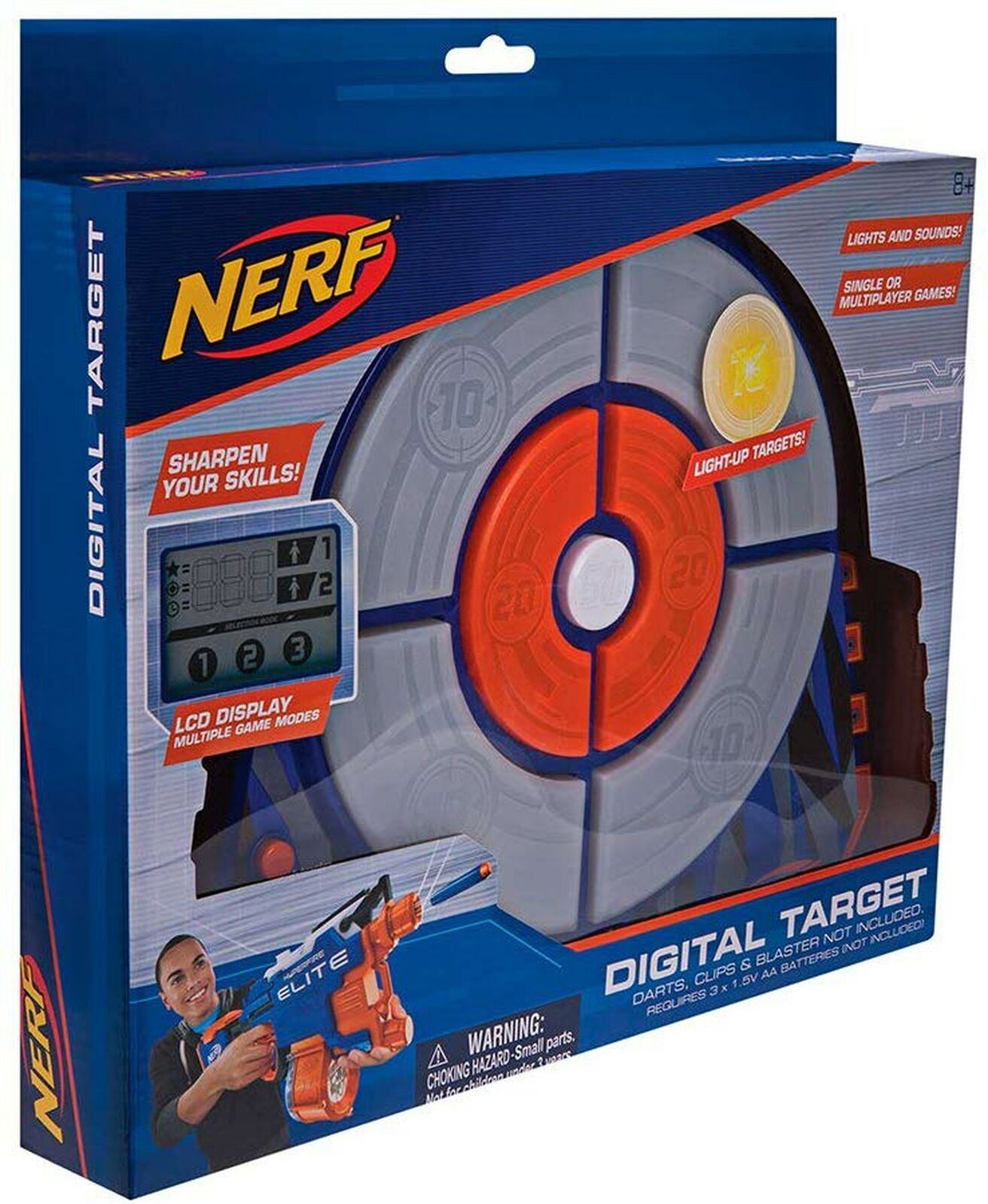 Nerf N-Strike Elite Digital Light Up Target Outdoor Garden Toy