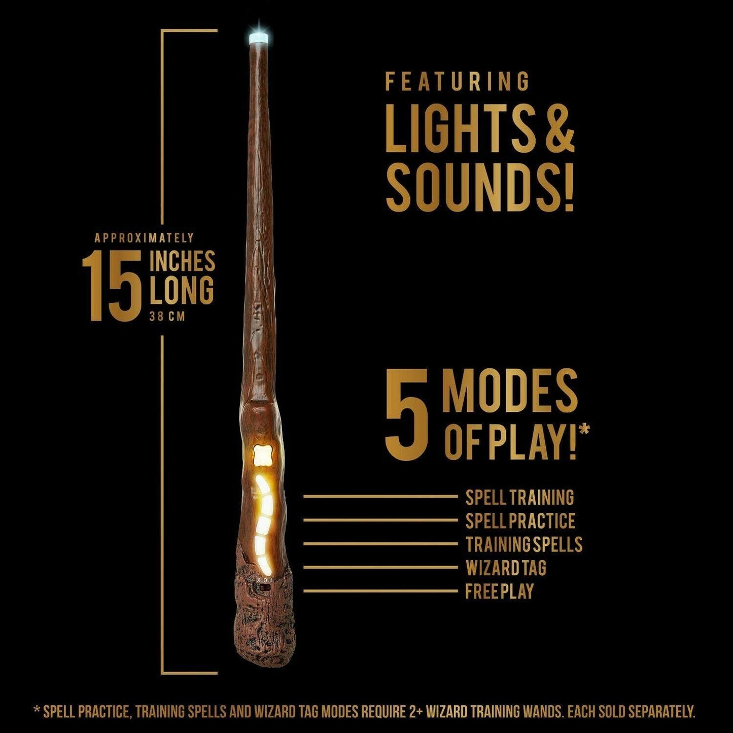 RON WEASLEY Wizard Training Wand Sound FX Harry Potter Toy Spells