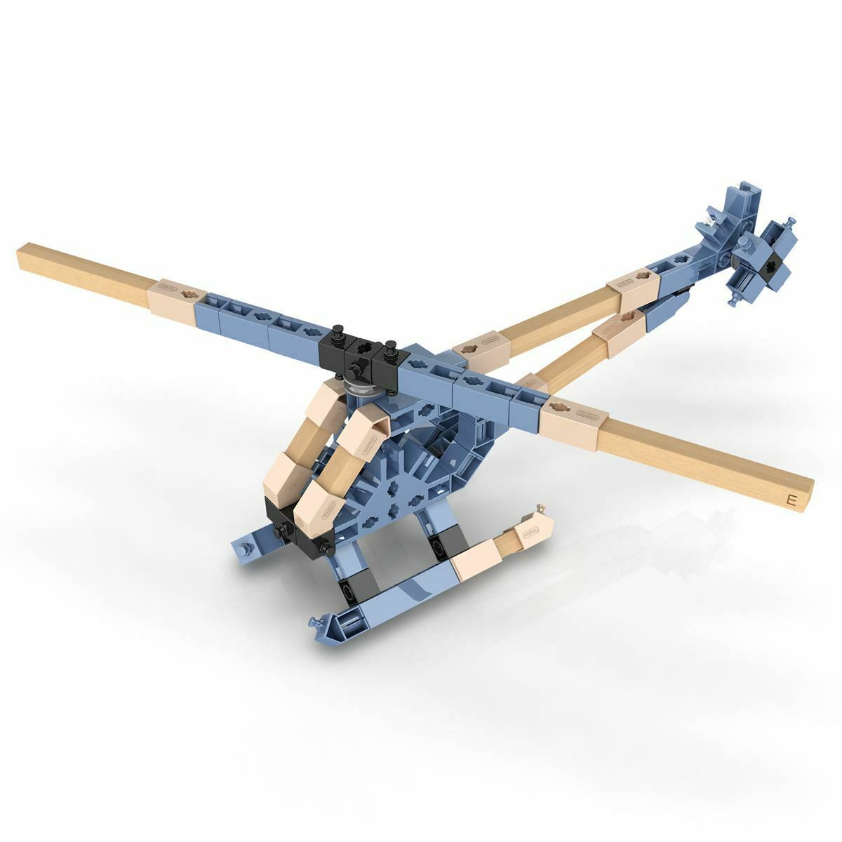 Engino Eco Builds 3 Model HELICOPTERS Building Creative Activity Wooden Toy STEM