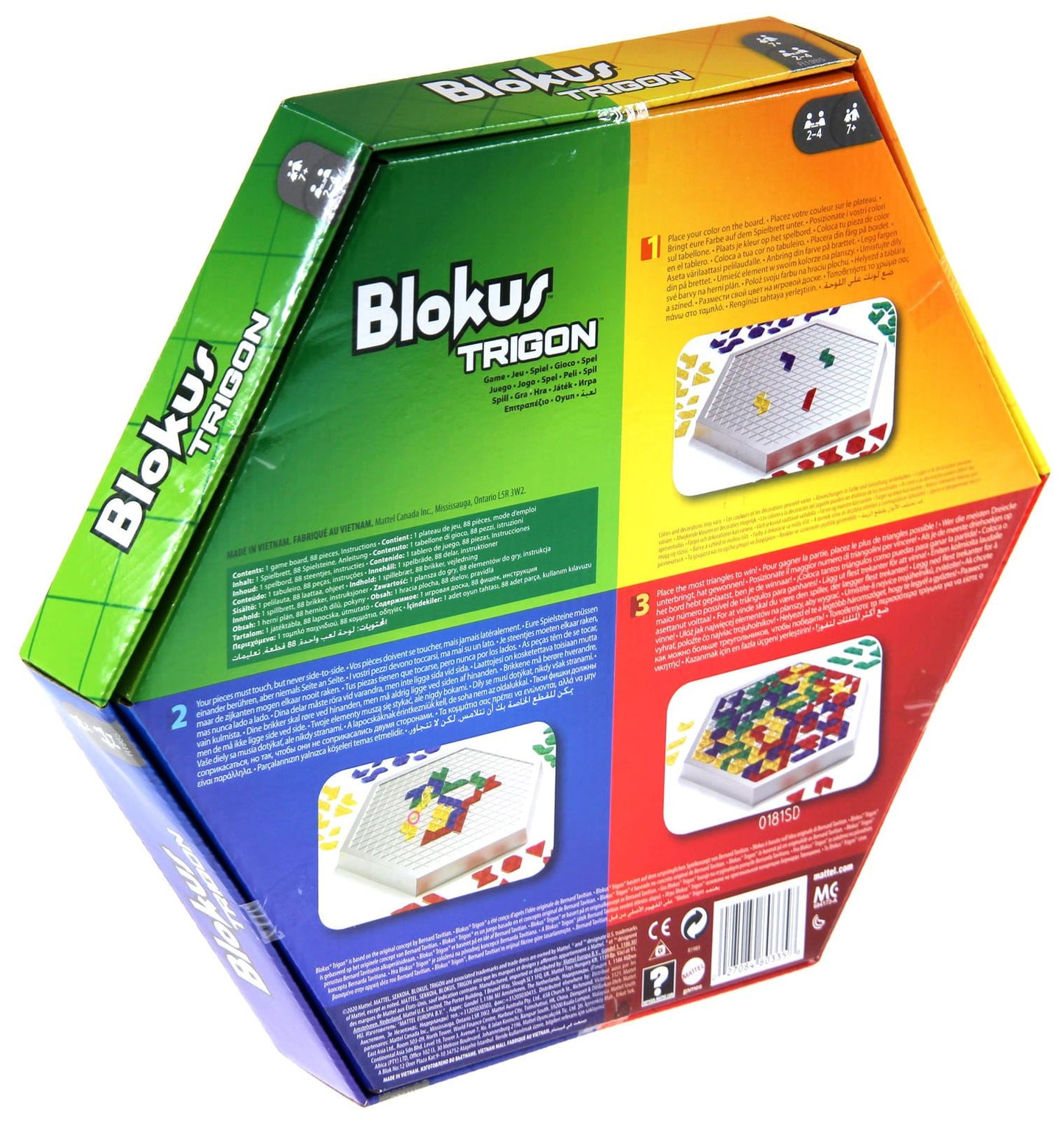 Mattel Blokus Trigon Family Strategy Game R1985