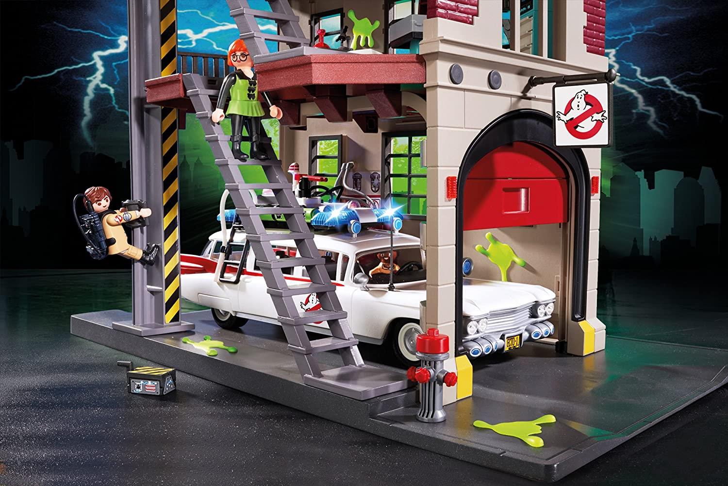 Inside Playmobil Ghostbusters Headquarters Ghostbusters Firehouse