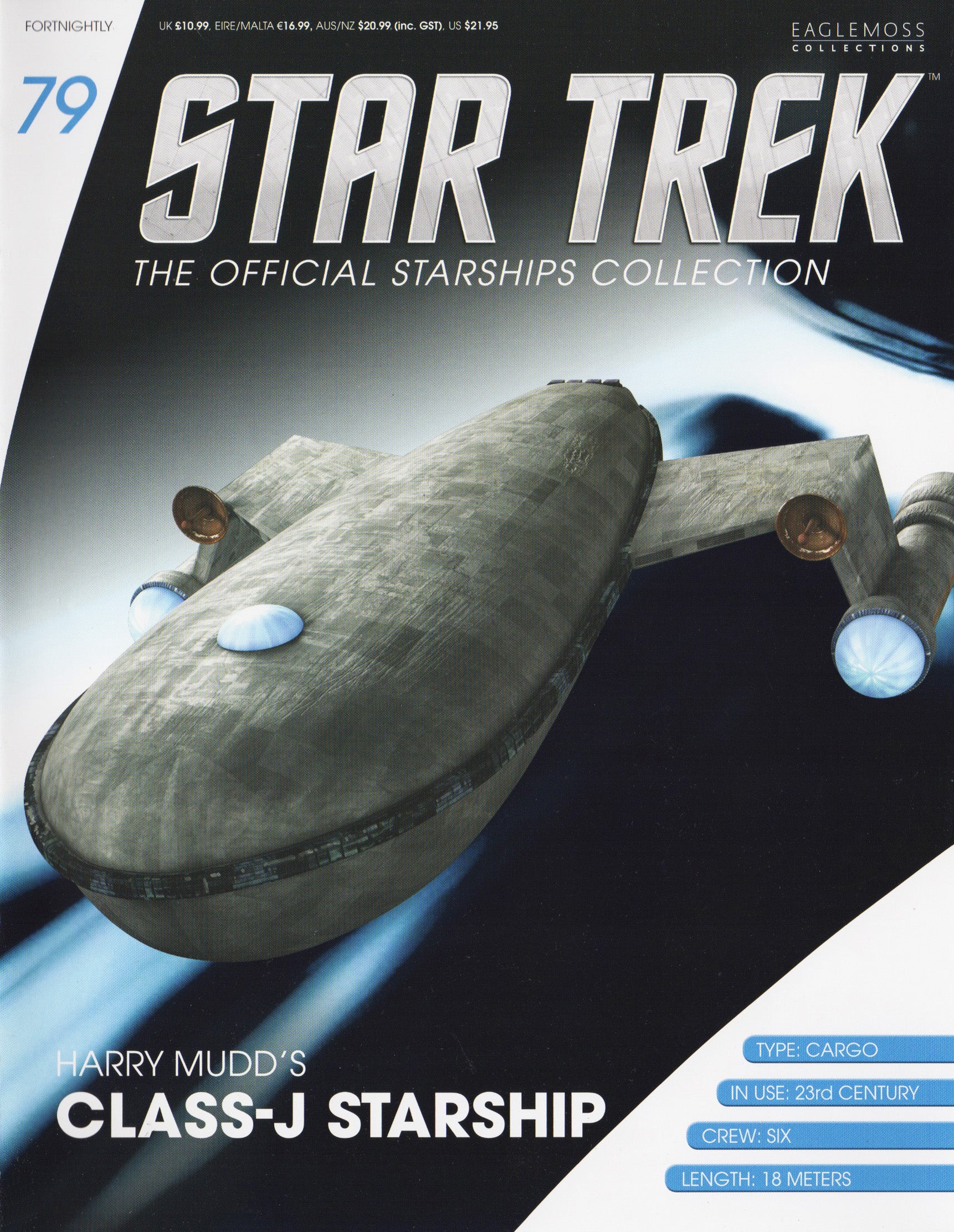 #79 Harry Mudd's Class-J Starship Die-Cast Model (Eaglemoss / Star Trek)