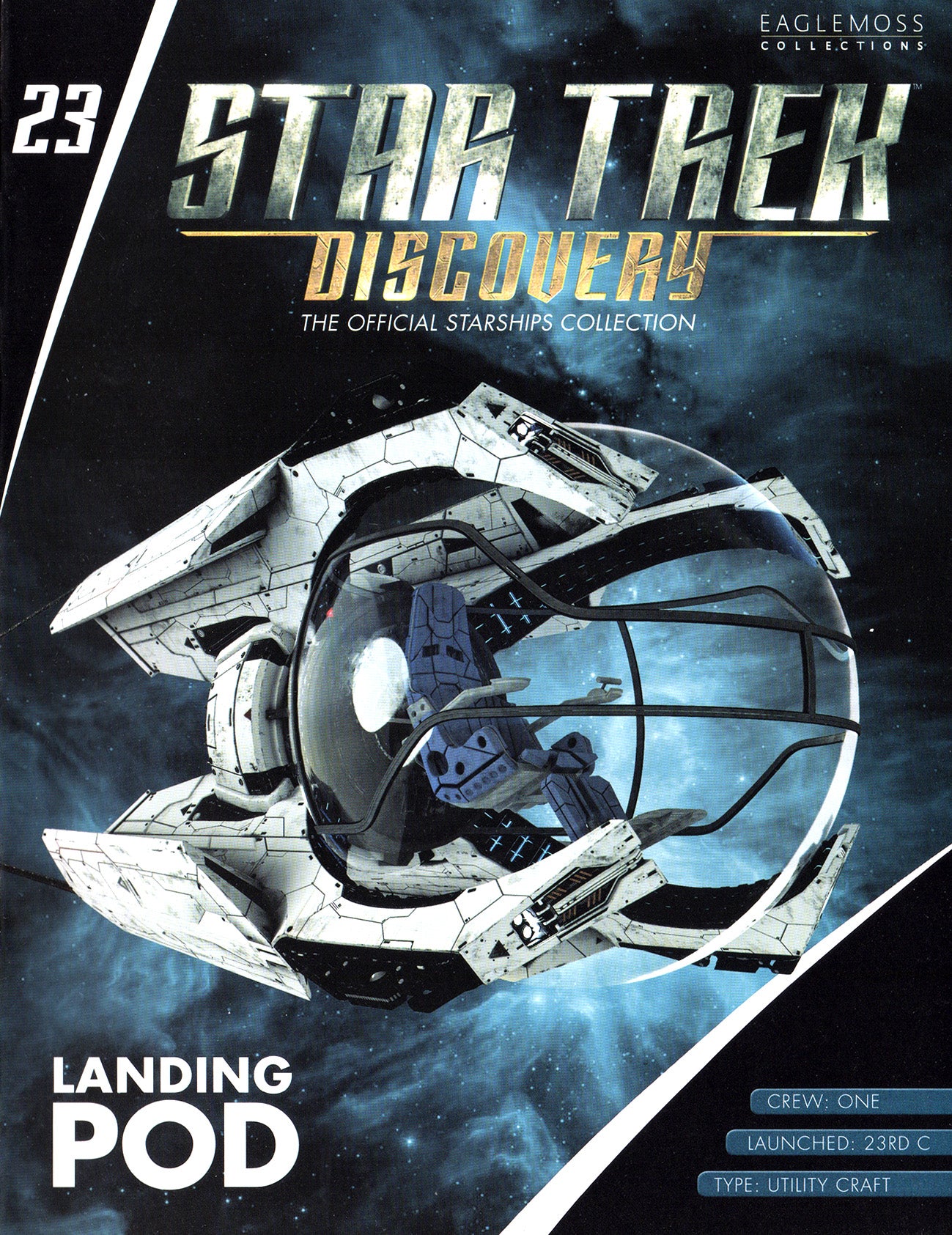 #23 Landing Pod Discovery Ships Model Diecast Ship (Eaglemoss / Star Trek)