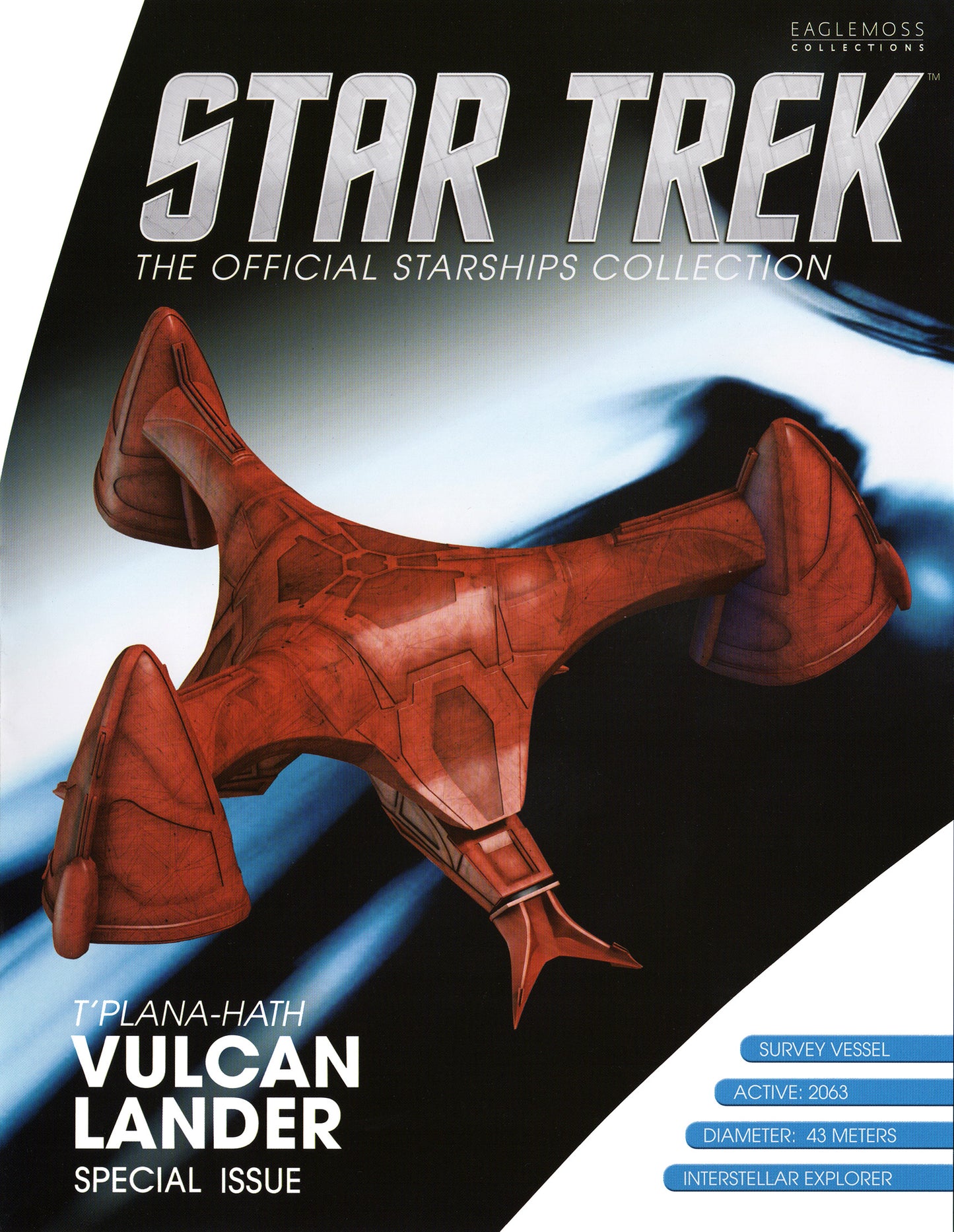 #22 Vulcan Lander (The ‘T’Plana-Hath’) Model Diecast Ship SPECIAL ISSUE (Eaglemoss / Star Trek)