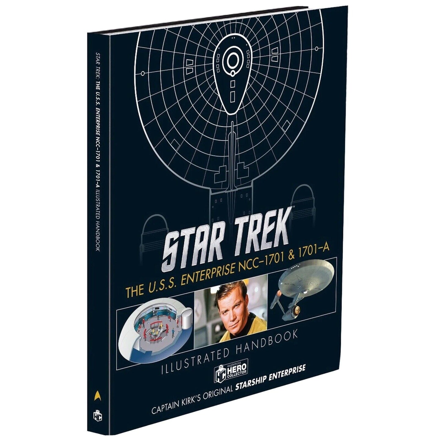 U.S.S. Enterprise NCC-1701 & 1701-A Handbook & Diecast Ship (Eaglemoss / Star Trek)